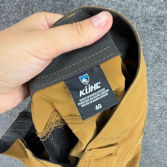 Kuhl Shorts Men 40 Brown Mid Rise Bermuda Flat Front Pockets Regular Fit Solid - Picture 6 of 10